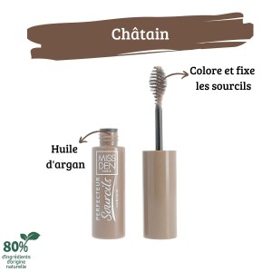 Perfecteur sourcil Chatain Miss Den argumentaire