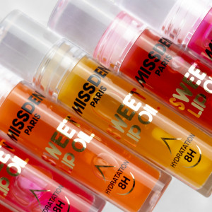 Gamme Sweet Lip Oil Missden – Huiles à lèvres fruitées