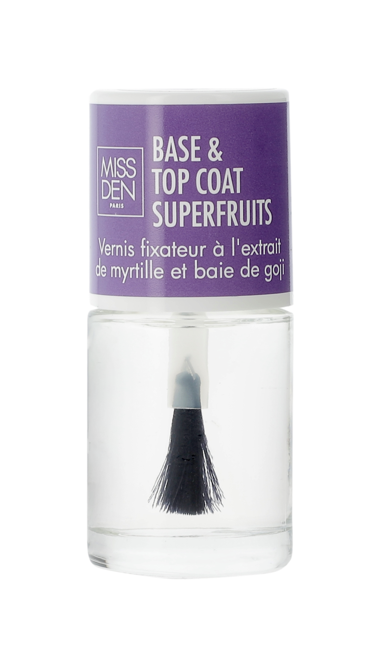 Vernis soin base et top coat superfruits Miss Den