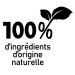 100% d'ingrédients d'origine naturelle