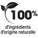100% d'ingrédients d'origine naturelle
